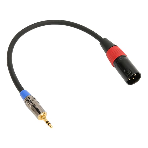 XLR Han til 3,5 mm Kabel Stereo Tabfrit Støjreduktion Mikrofon Afbalanceret Ledning til Kamera Computer 11,8 tommer