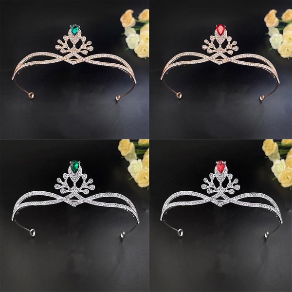Star Same Crown ja tekojalokivi morsiamen kruunu -häämekkoasusteet Golden Blue