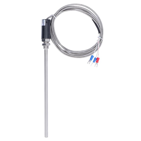 PT100 Temperatursensor Skjermet Ledningsprobe -200 til 450C WZPT-10