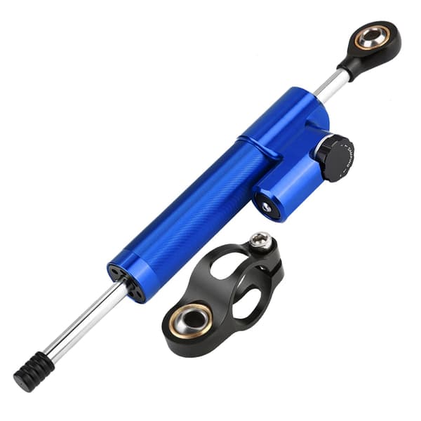 Universal Motorcykel Aluminiumlegering Styredæmper Stabilisator (Blå & Sort)