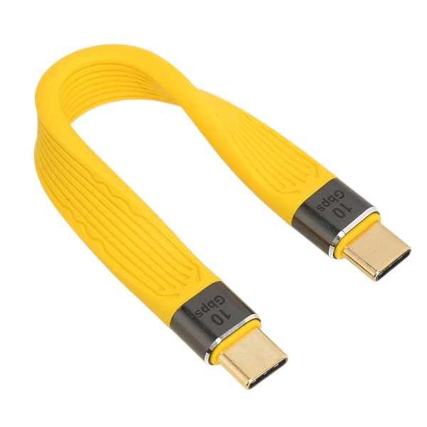 USB C till USB C-kabel 13,5 cm Hane till Hane 100W 5A Snabbladdning 10Gbps Dataöverföring