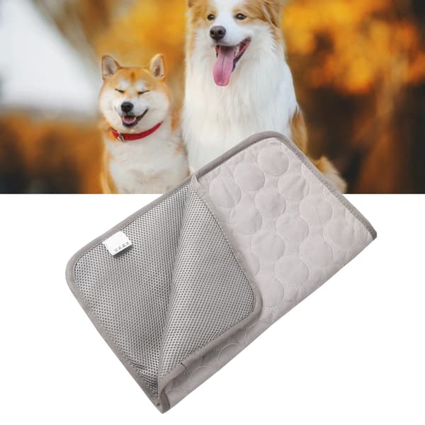 Ekstra Stor Kølemåtte til Kæledyr Sommer Åndbar Ispude til Hunde Katte 100x70 cm