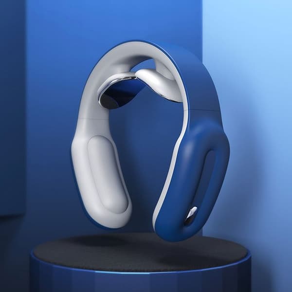 Smart Neck Shoulder Massager Elektrisk Husholdnings Multifunksjon Midje Ryggstøtte Blå