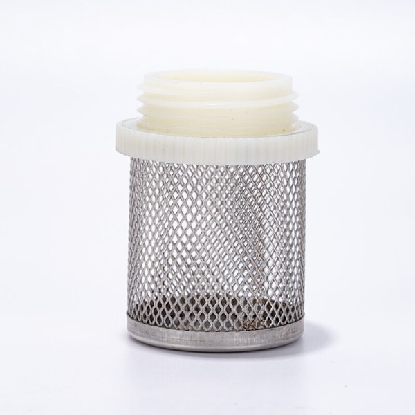 Rostfritt stål bottenventil Mesh sugsil för 3/4" backventil korg i rostfritt stål