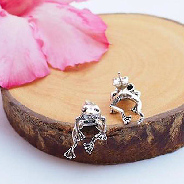 kvinder Cute Frog Stud Øreringe Smykker nyhed pige gave