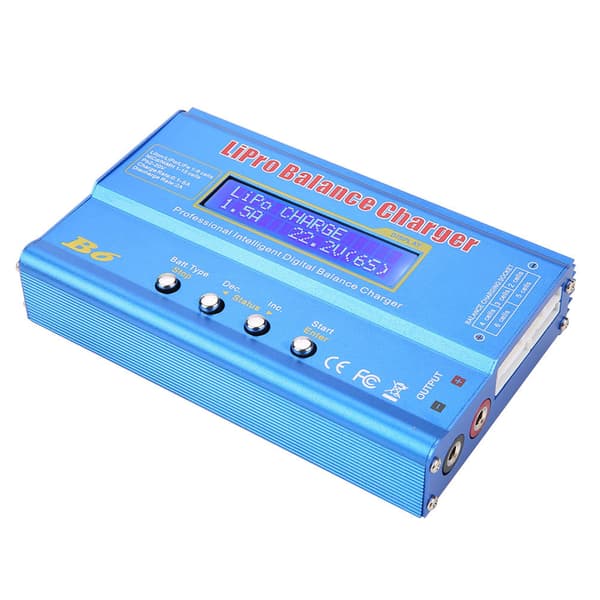 80W Digital LCD Balanselader for LiPo NiMH RC Batteri EU Plugg