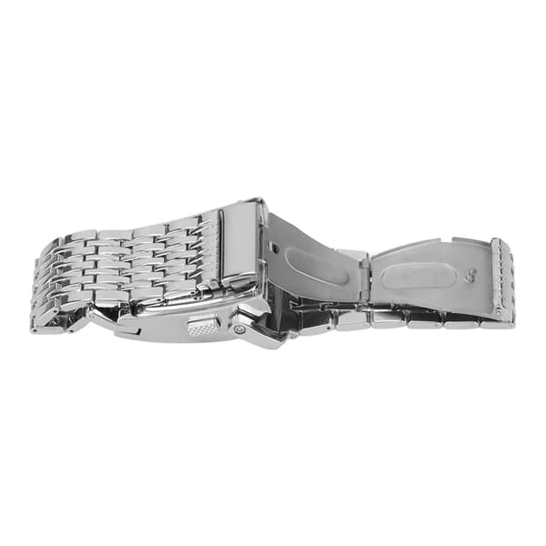 Alloy LED Digital Display Snabbkoppling Herrklocka Silver Blått Ljus Business Vardag