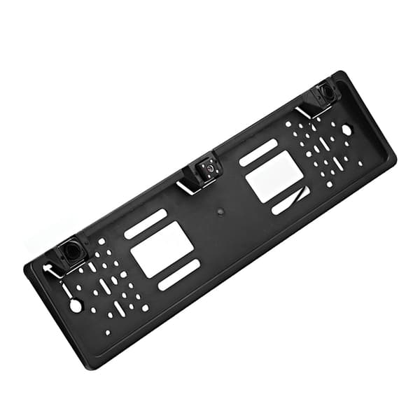 Europæisk nummerpladeramme 12 LED Kamera Backup Display Parkeringssensor Biltilbehør