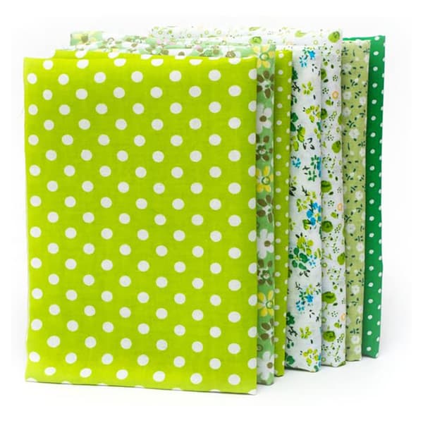 7 deler diverse Fat Quarter Quilt bomullsstoff sysett