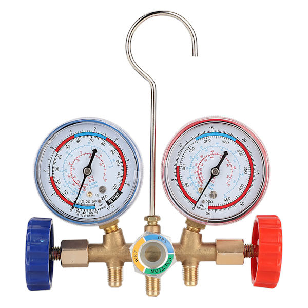 Koldmedium AC Diagnostisk Manifold Måler Slange Krog Sæt