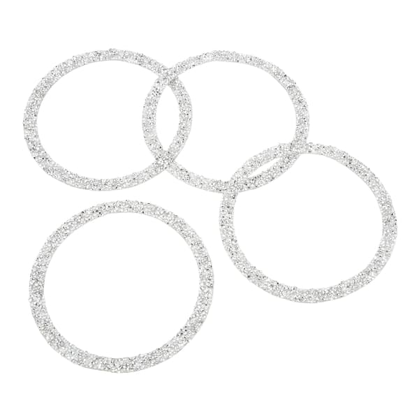 4 STK Bling Bildør Højttaler Cover Reflekterende Trim Interiørtilbehør