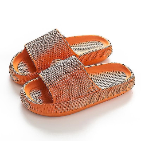 Enfärgad sommar Bekväma herr- och damtofflor orange 38-39