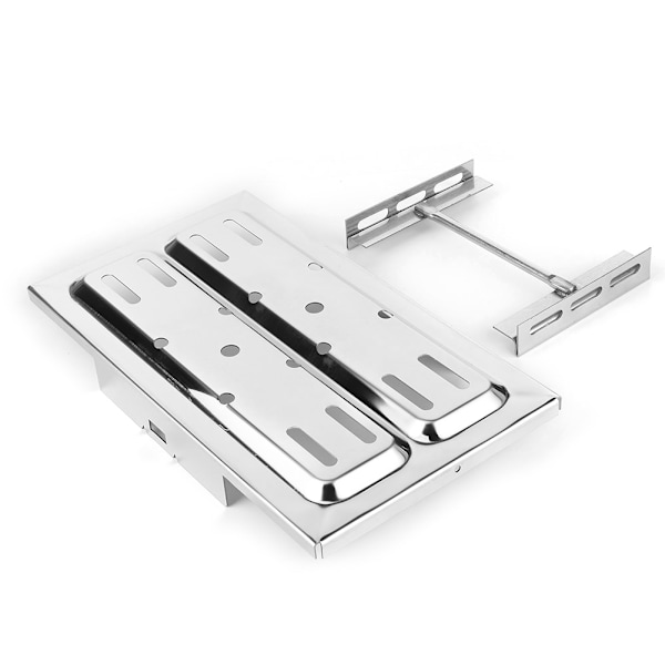 Rustfrit stål Universal Poleret Batteri Holder Kit 19 x 33,7 cm