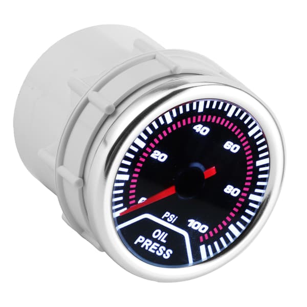 52 mm 2 tommer LED olietryksmåler 0-100 PSI sensor til 12V 4 6 8 cylinder biler