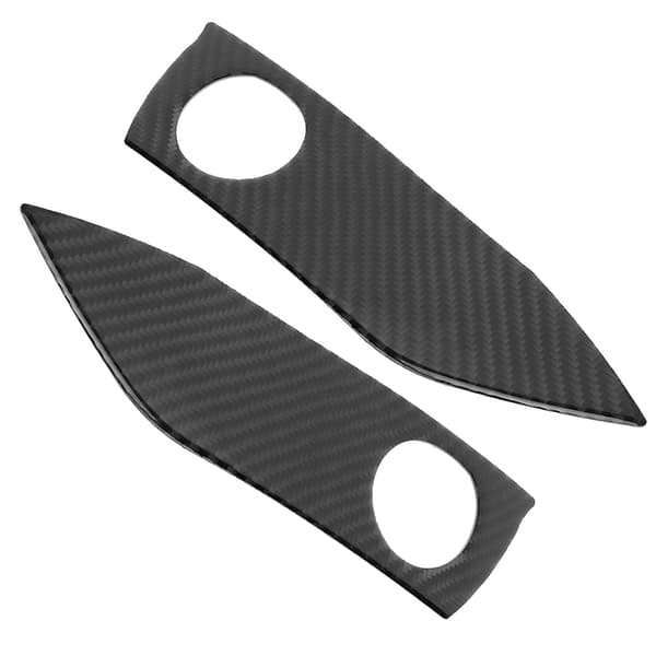 2 stk. Kulfiber Advarselslys Afbryderpanel Trimramme Passer til Toyota RAV4 2006-2012