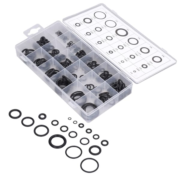 225 delar O-ringssortiment Gummitätningspackning Multifunktionell Slitstark Bricka Kit