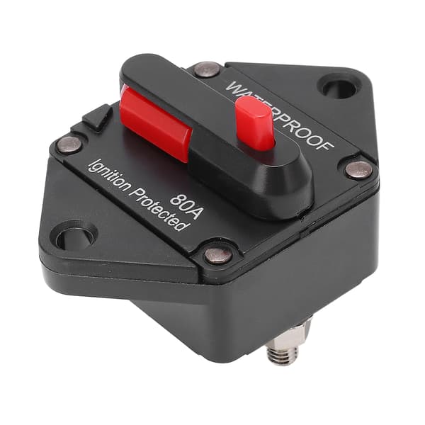 DC 32V Strømbryter Manuell Reset Vanntett 80A for Bil Båt Lastebil Buss RV ATV