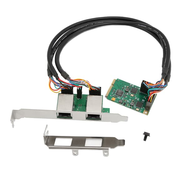 Mini PCIE Gigabit Ethernet Kort 10 100 1000Mbps Driverfri RJ45 Interface 2 Porte RTL8111H Chip Gigabit Internetkort til PC