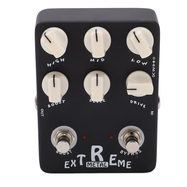 Metal Distortion Effektpedal 3-bands EQ Låg Mellan Hög Gain Bypass för Elgitarr JF‑17