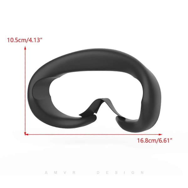 VR silikone interface cover til Pico 4 VR-headset Anti-lækage VR silikonepude Anti-lækage lysblokerende ærme grå gris