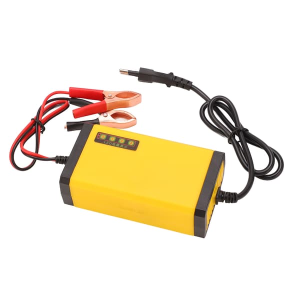 Smart 12V Batterilader LCD-Skjerm Multifunksjonell EU-Plugg