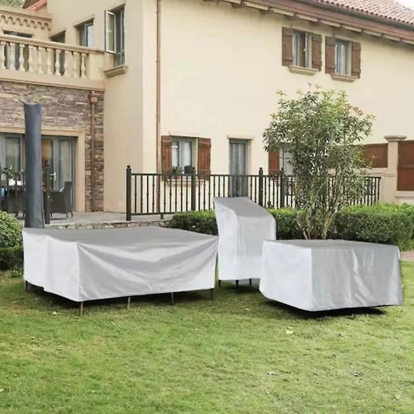 120 størrelser Vandtæt udendørs terrassehavemøbelbetræk Regnsnestolebetræk (2023-opdatering) 220*220*85 cm