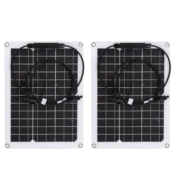 30W Fleksibelt Vanntett Monokrystallinsk Solcellepanel med 50A Solcellekontroller for 12V Batteri