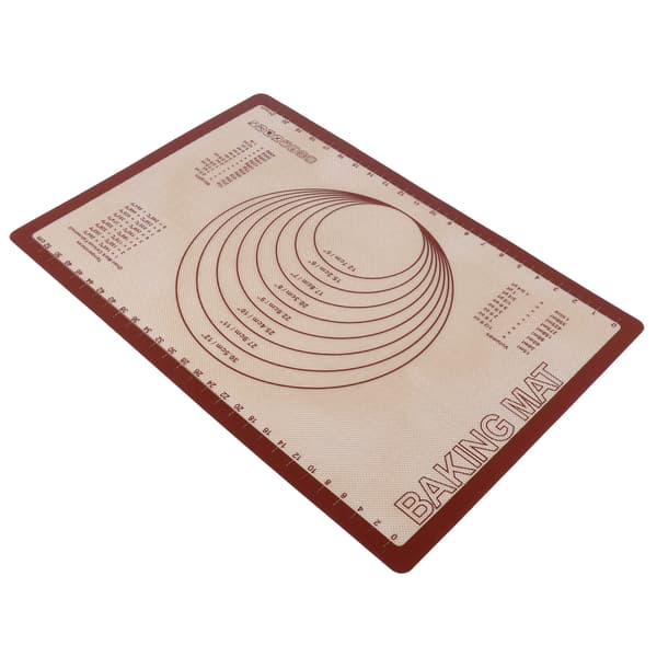 Silikon Glassfiber Bakeunderlag Deigmatte Bakeplate for Hjemmekjøkken Bakeri