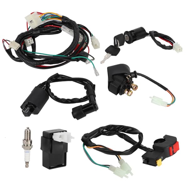 Fuldt Ledningsnet Solenoid Spole CDI Relæ Sæt Passer til 150cc ATV Quad Tilbehør