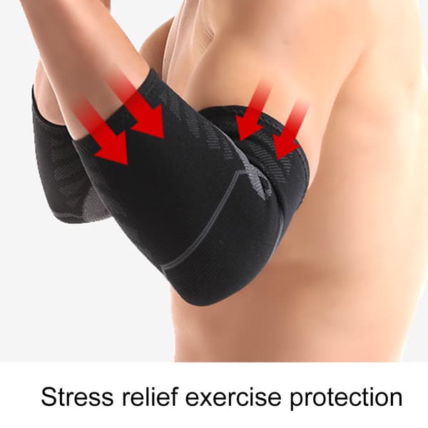 Unisex Armbåge Skydd i Nylon Stickad Andningsbar Elastisk Fitness Skyddsutrustning