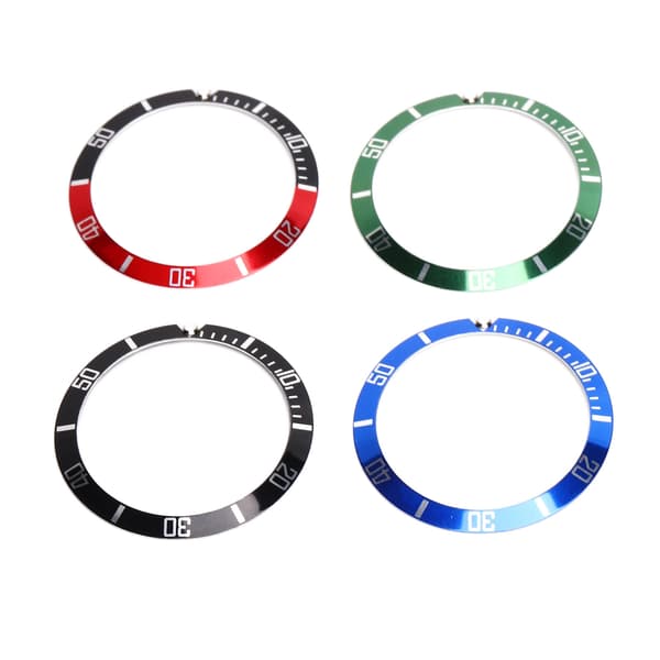 4 st Aluminium Klocka Bezel Ring Ersättning Klocka Bezel Tillbehör