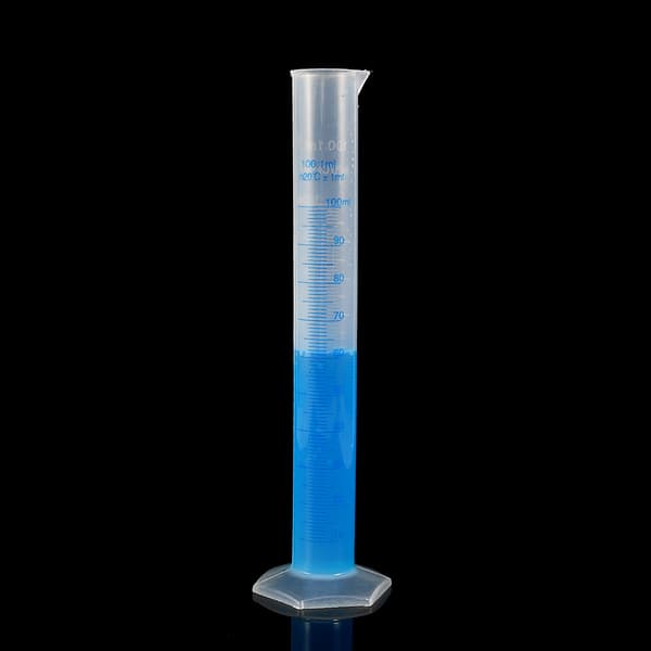 100 ml Glasmätrör - Korrosionsbeständig Plastgraderad Cylinder