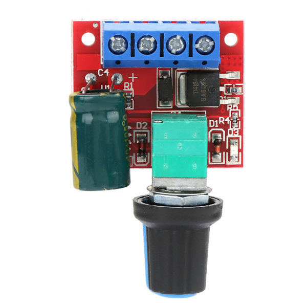 5V til 28V 5A PWM DC Motor Hastighetskontroller Bryter Spenningsregulator LED Dimmer