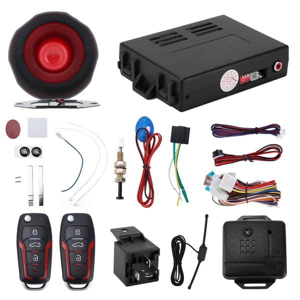 Bilens säkerhetslarmsystem 12V nyckellöst system Bilelektronik Passar alla 12V bilar