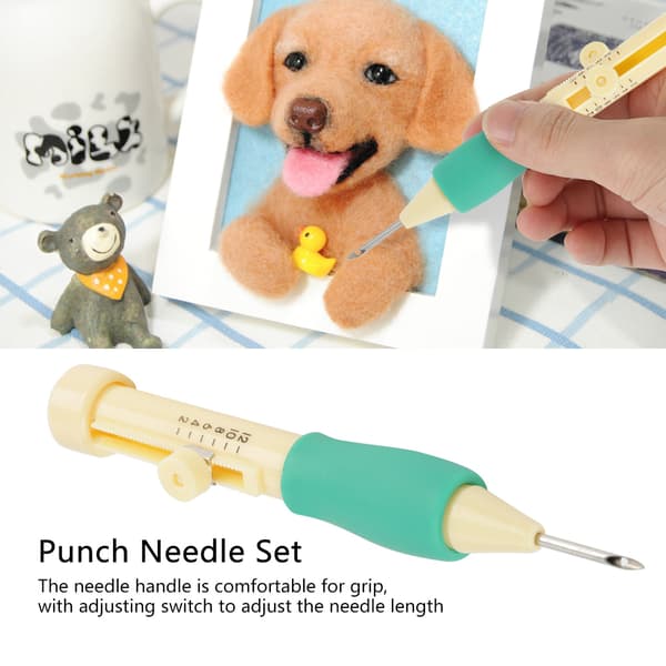 Punch Needle Broderisæt 3 Størrelser Pen Værktøj DIY Håndværk