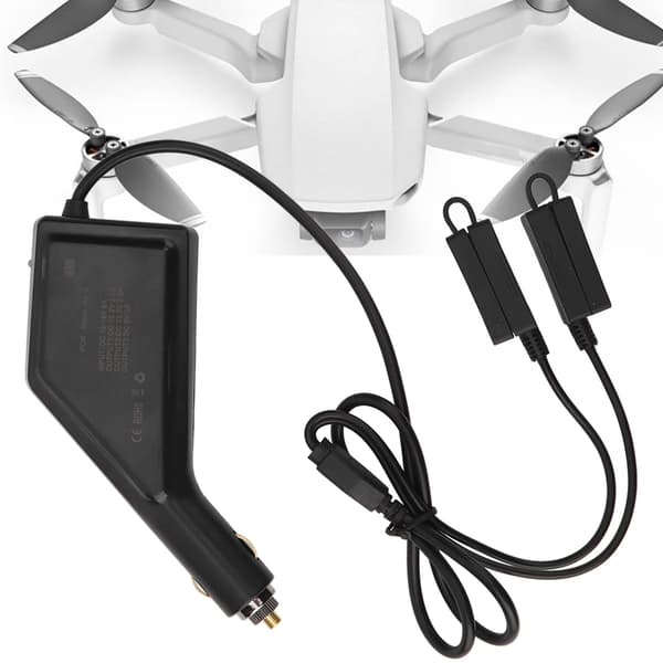 Dobbelt Batteri USB Biloplader Opgraderingsdel Tilbehør Passer til Mavic Air 2 Drone