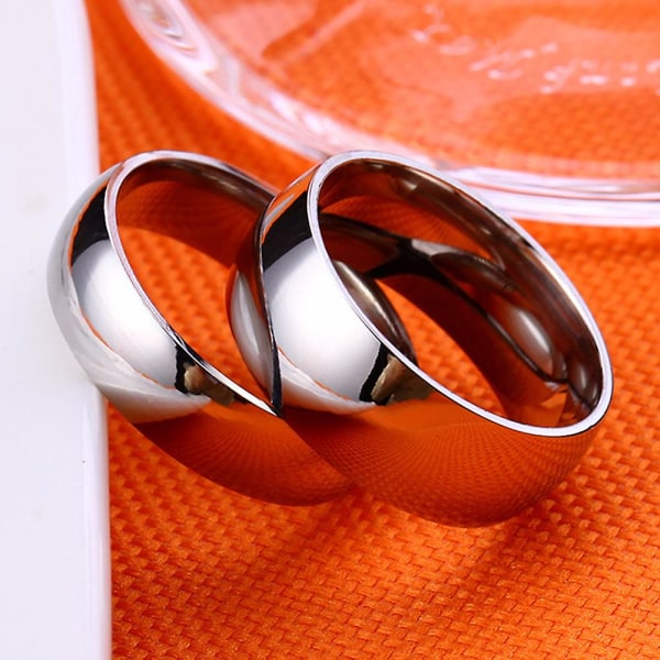 Unisex muoti ruostumattomasta teräksestä tehdyt kihlaukset parinauha sormukset korulahja US 12 Male