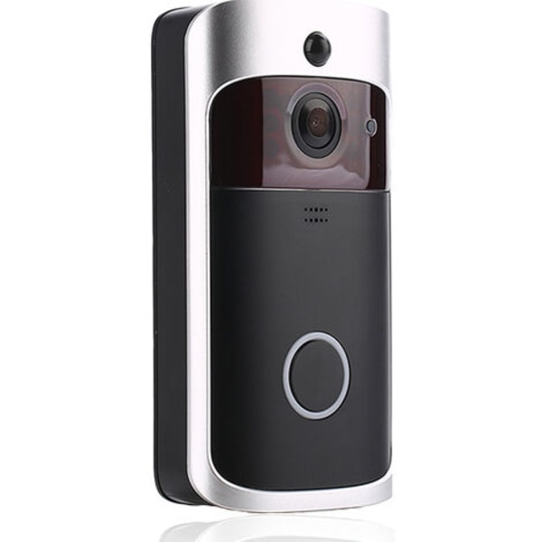 Video-ovikello sisäkellolla turvaovikello Langaton kotivalvonta Video-ovikellokamera Macaron, V5, valkoinen