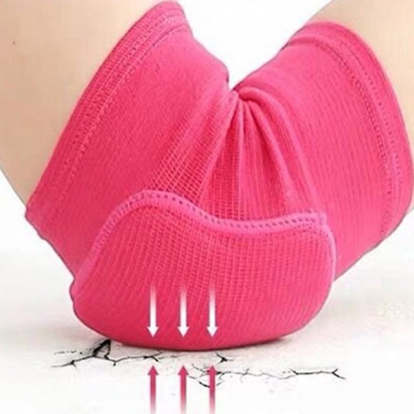 Ett par halkfria mjuka knäskydd för dans som andas Pink M