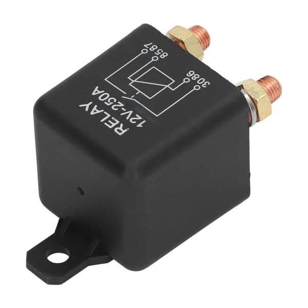 Høj Startkraft 250A 12V Bil Starter Relæ Normalt Åben 4 Ben Rustfrit Stål Messing Spole