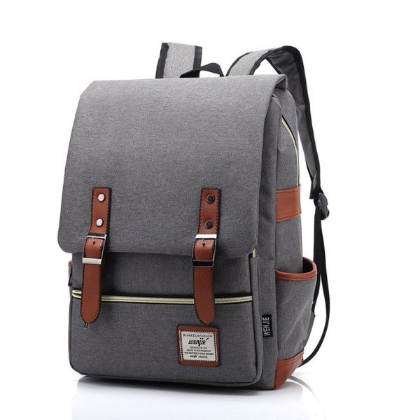 Ohut kannettavan tietokoneen reppu, vintage repäisynkestävä bisneslaukku Travel College Schooliin, casual päiväreput miehille, naisille, sopii jopa 16 tuuman Macbookille