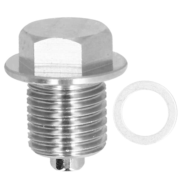 M14x1 5mm Rustfrit Stål Oliefilterprop Magnetisk Universal Bundprop