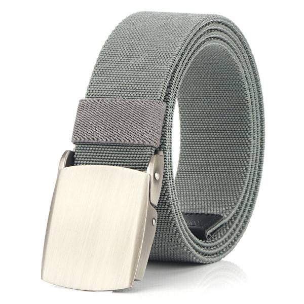 Nylon skuren för att passa militärbälten för män med flipspänne för fars dags present 120 cm, ljusgrå2