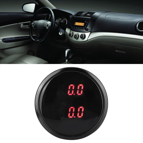 2 tommer bil turbo boost måler LED rød digital display lufttrykssensorsæt