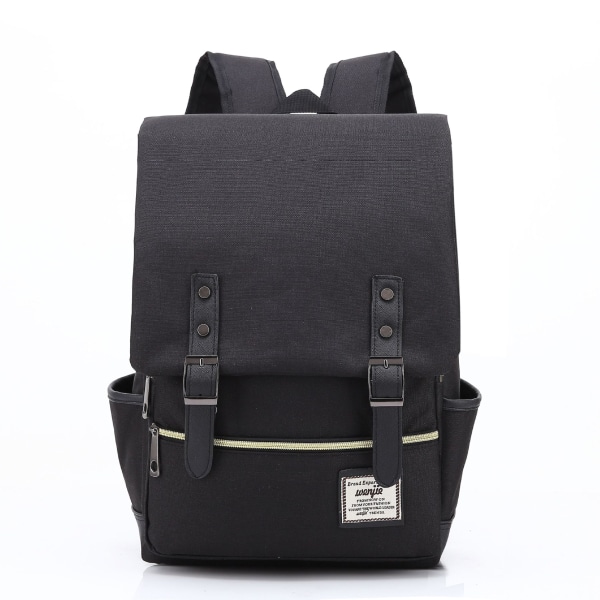 Ohut kannettavan tietokoneen reppu, vintage repäisynkestävä bisneslaukku Travel College Schooliin, casual päiväreput miehille, naisille, sopii jopa 16 tuuman Macbookille