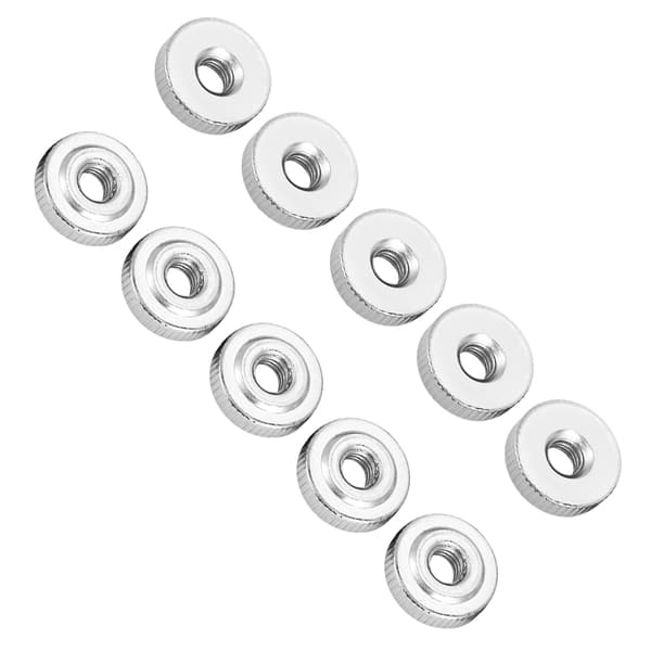 10 stk. riflede tommelmutter GB807 M4 M5 M6 M8 M10 håndtaksmutter