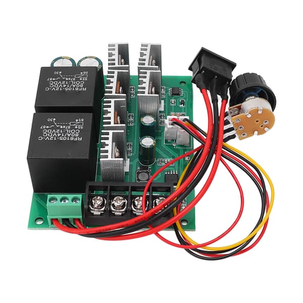 Justerbar CW CCW Switch DC Motor Controller 40A 10V til 50V