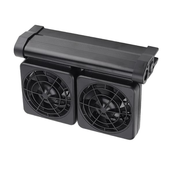 Fisketank Køleventilatorsystem Mini Justerbar Hastighed Akvarium Vandkøleventilator til Akvarium Køler CN Stik US Stik To Hoveder