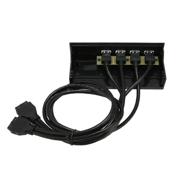 USB3.0 Hub Frontpanel 5 Gbps 4 portar 19-stifts optisk enhet Frontpanel för 5,25 tums PC-datorfodral
