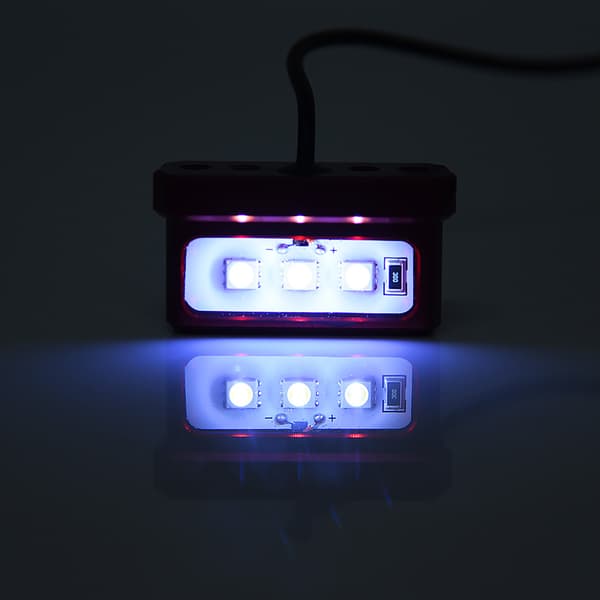 Universal Motorcykel Nummerplade LED Lys Sort Alle Modeller